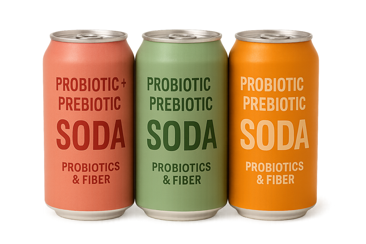 Réalisation de Very Foody, laboratoire d'innovation culinaire. Développement de boissons fonctionnelles pour la digestion : formulation d’une gamme pétillante à base de probiotiques et de fibres pour une start-up franco-israélienne.