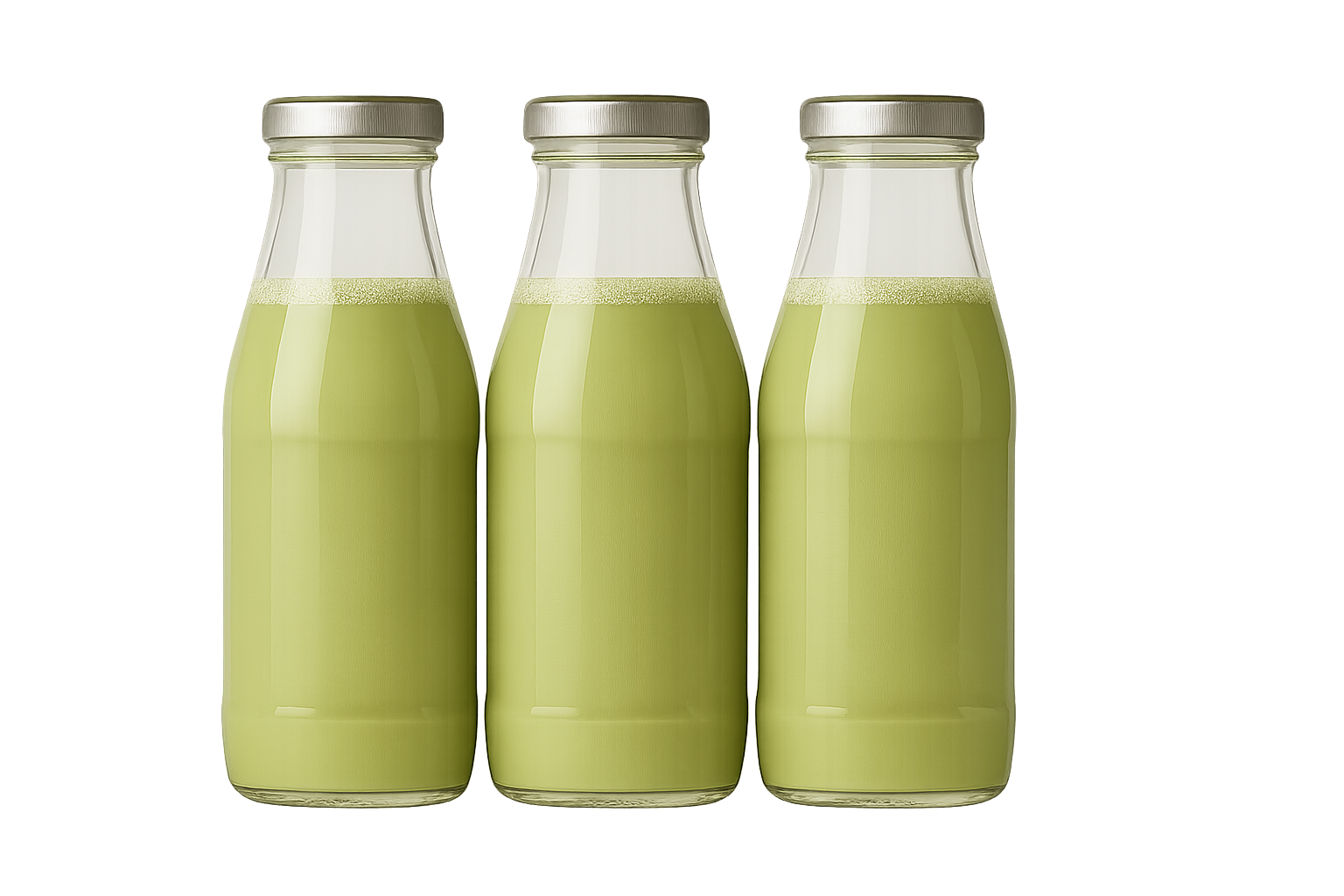 Réalisation de Veryfoody, laboratoire d'innovation culinaire. Formulation d’une boisson matcha latte faible en calories : innovation pour une start-up parisienne positionnée sur le segment des boissons bien-être.