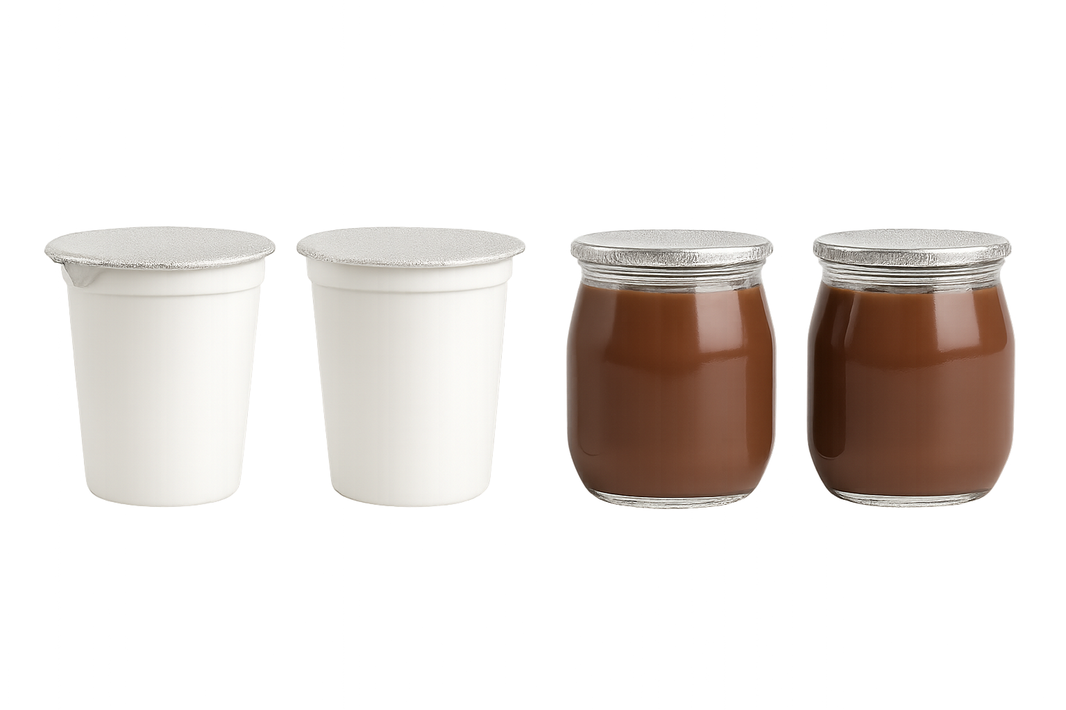 réalisation de Veryfoody, laboratoire d'innovation culinaire. Recherche de substituts clean label pour desserts lactés : travail de reformulation avec prototypage pour un grand groupe suisse.